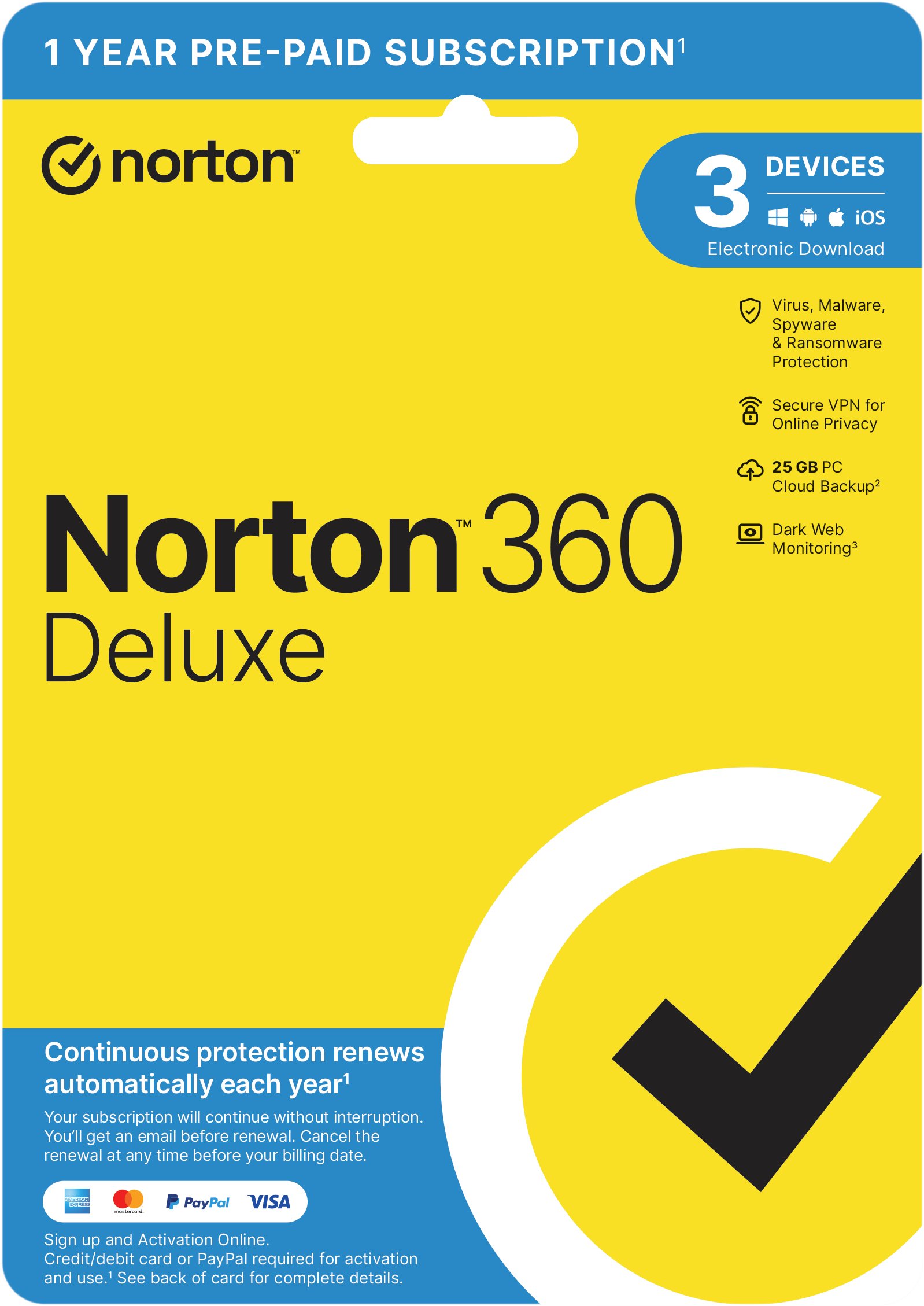 Norton 360 Deluxe 3 appareils