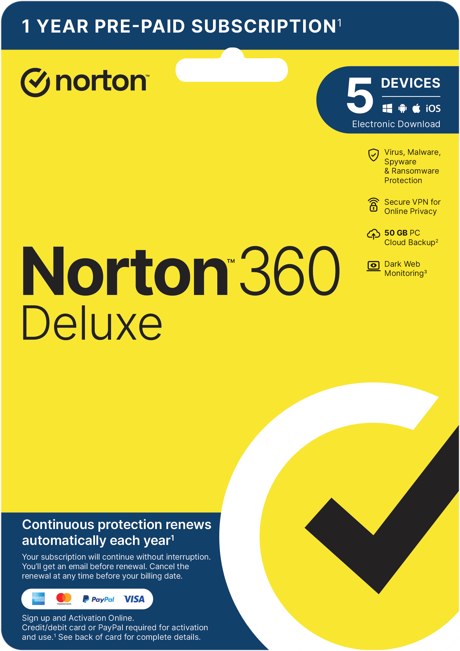 Norton 360 Deluxe 5 devices