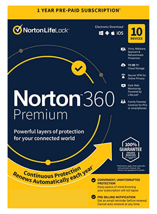 Norton 360 Premium 10 appareils
