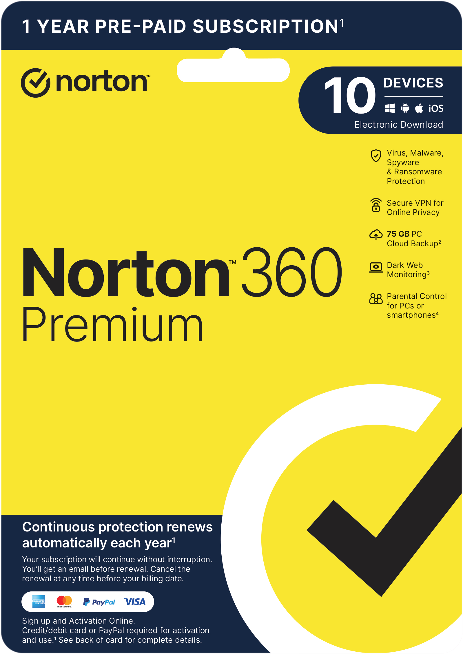 Norton 360 Premium 10 appareils